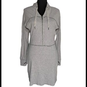 Athleta travel dress gray 1/2 zip casual athletic dress women's XS